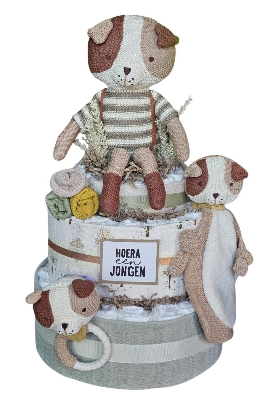 Luiertaart Kraamcadeau  luiertaart jongen, Kraamcadeau, Babycadeau-idee, Vuurdans, Nieuw