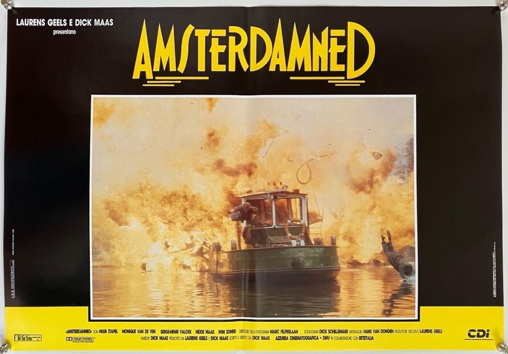 Amsterdamned (1988) - Originele filmposters - Set van 8, Verzamelen, Posters, Verzenden, A1 t/m A3, Film en Tv, Rechthoekig Staand