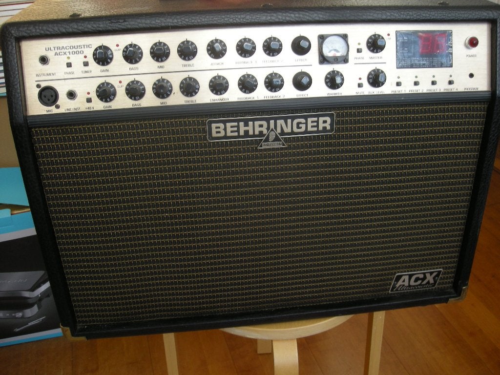 Behringer Ultracoustic ACX 1000 Versterker - ak.instr./zang, Ophalen, Gebruikt, 60 tot 120 watt, Overige merken