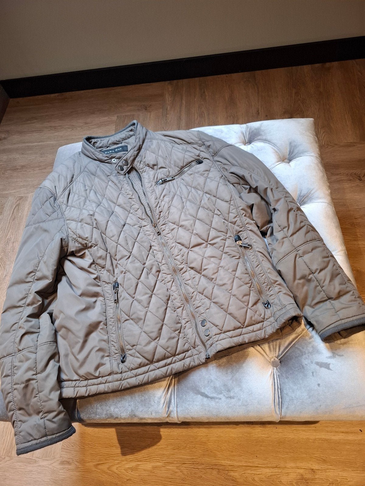 zara man gewatteerde tussen jas maat M, Beige, Zo goed als nieuw, Zara Man, Verzenden