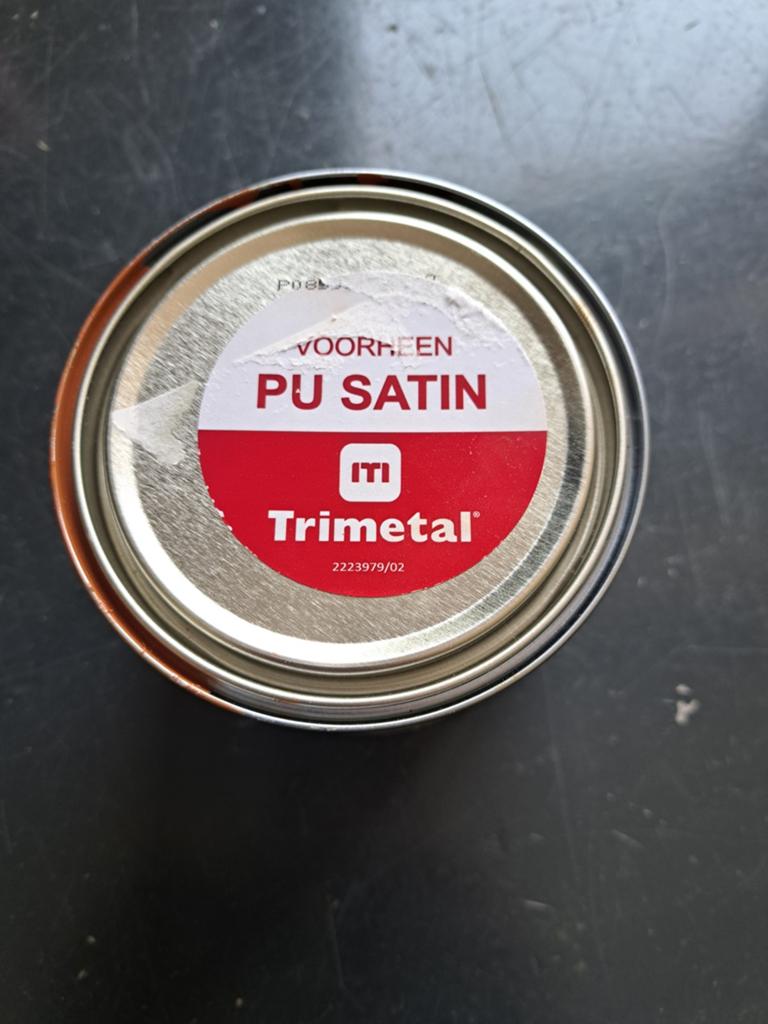 Hoogwaardige Trimetal Permaline Satin 4SO verf - 0.25L, Doe-het-zelf en Verbouw, Verf, Beits en Lak, Bruin, Nieuw, Ophalen of Verzenden