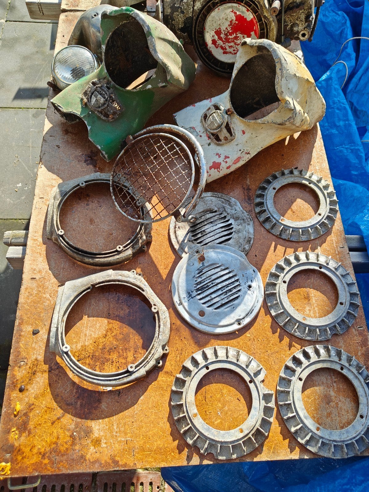 2 motorblokken en onderdelen puch vs50d ms50v mv50, Ophalen of Verzenden, K, N, M