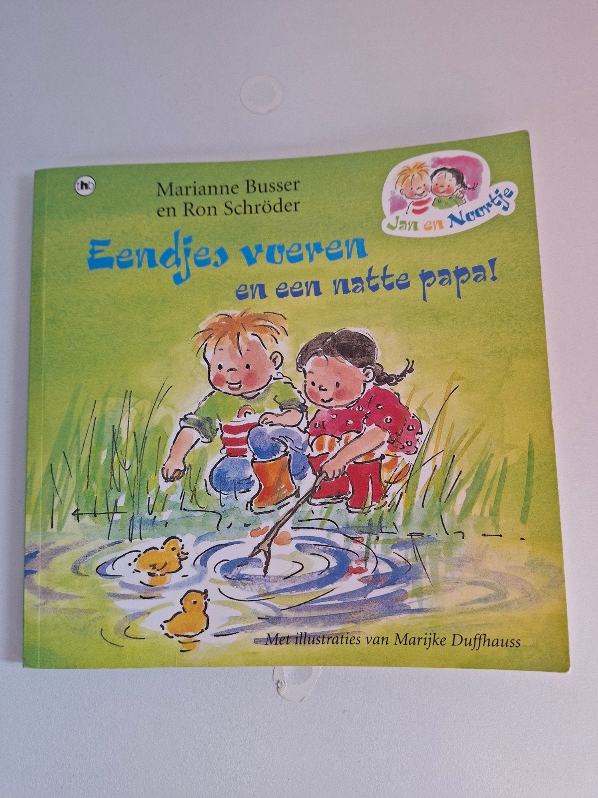 Eendjes voeren en een natte papa! - Jan en Noortje, Gelezen, Marianne Busser en Ron Schröder, 5 of 6 jaar, Fictie algemeen