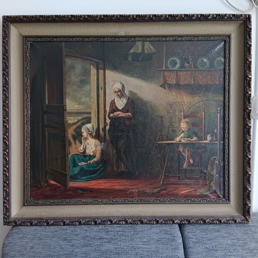 Wachtend vissersgezin, Antiek en Kunst, Ophalen