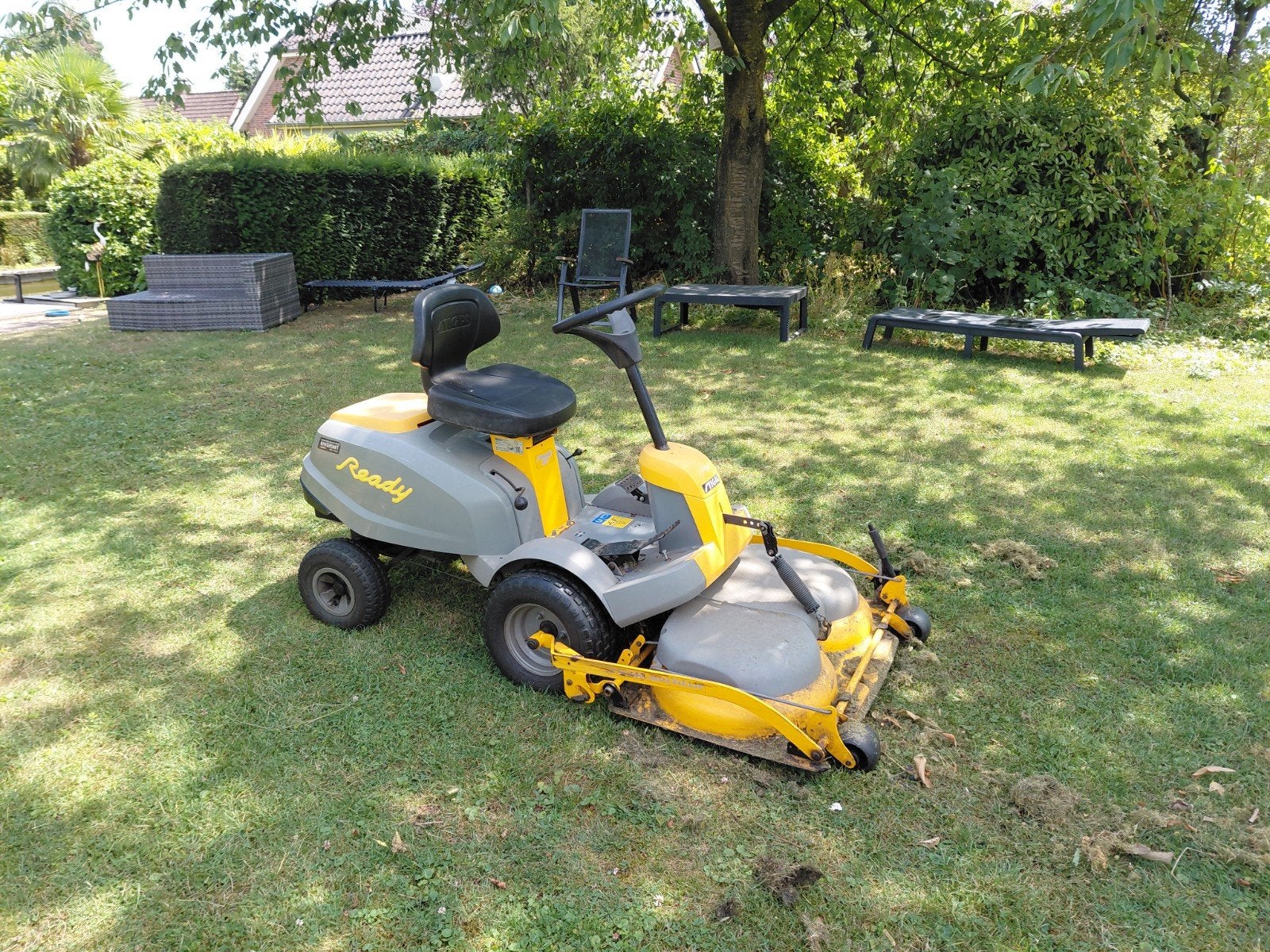 Stiga Ready Zitmaaier, Ophalen, Cirkelmaaier, Gebruikt, Stiga