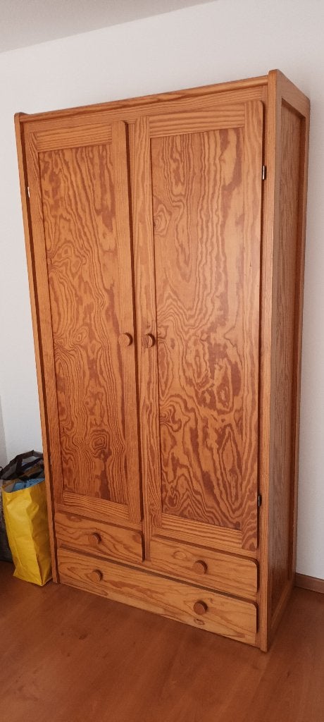grenen kleding kast, Gebruikt, 100 tot 150 cm, 50 tot 100 cm, Vintage grenen kleding.