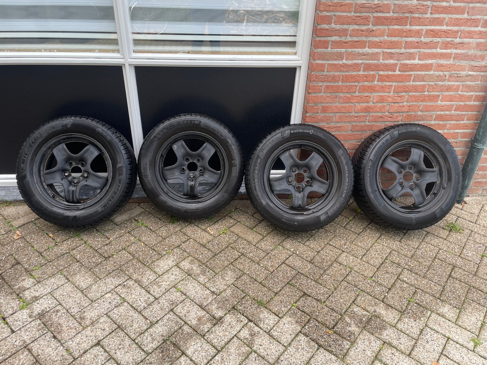 Renault Talisman winterwielen Michelin 215/60/16, Ophalen, 16 inch, Banden en Velgen, Winterbanden