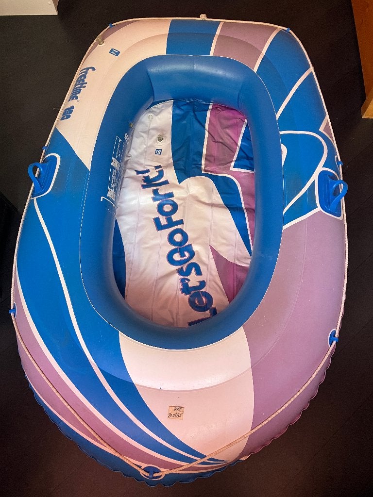 opblaasboot, Ophalen, Gebruikt
