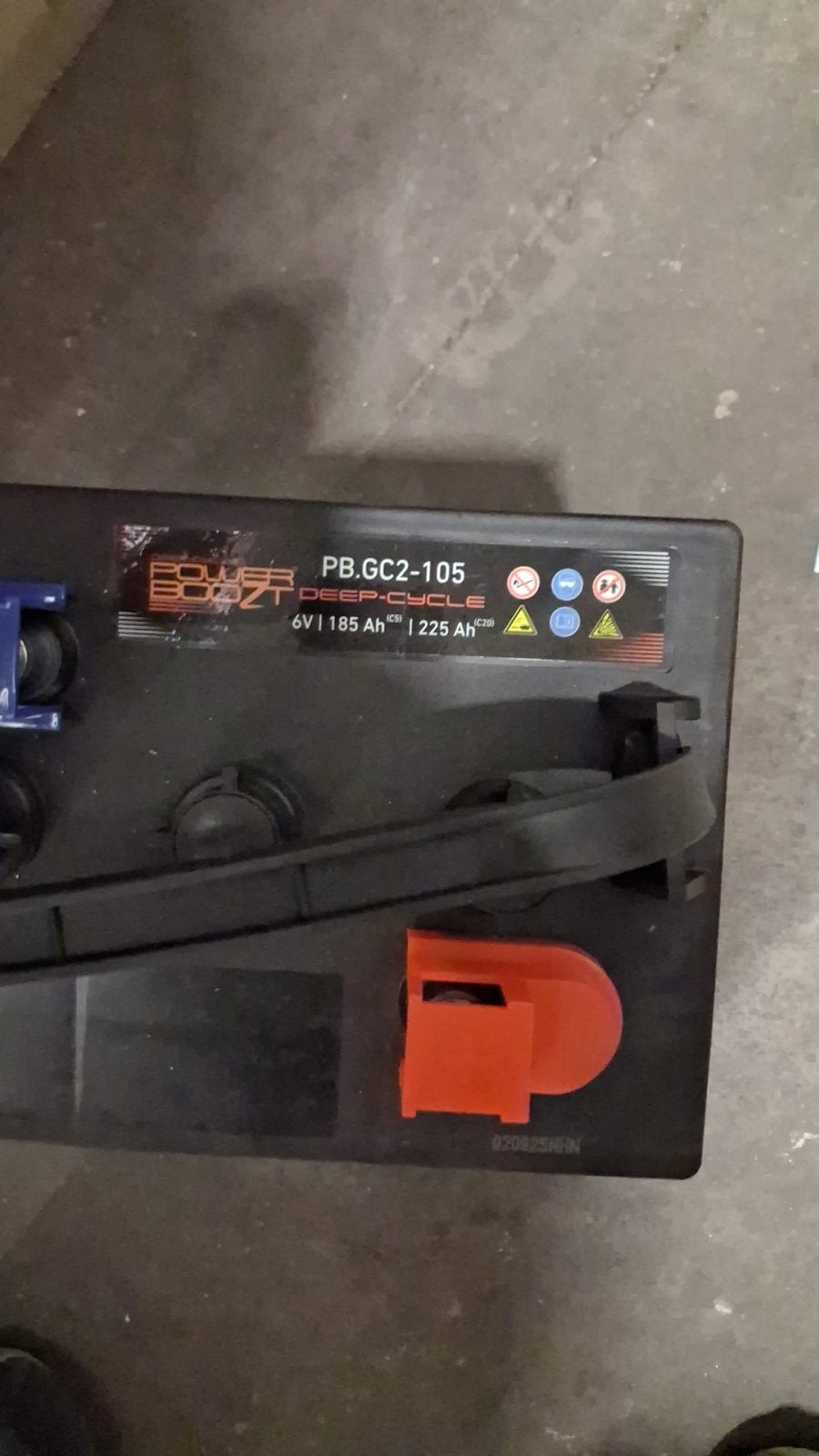 Power BoozT Deep-Cycle Accu PB.GC2-105 6V 185Ah, Ophalen, Nieuw