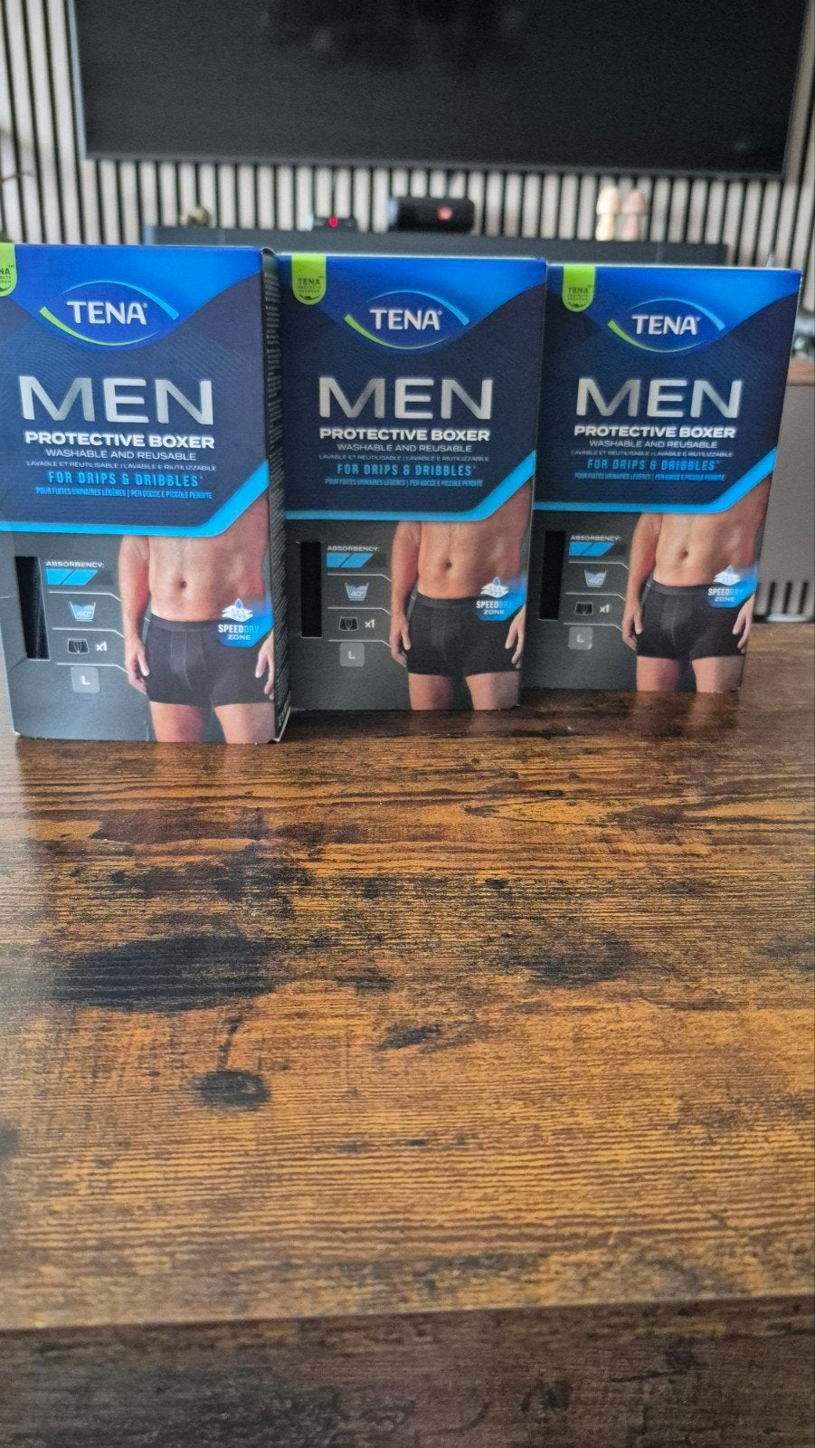 Tena Men Wasbare incontinentie shorts maat L. alleen afhalen, Diversen, Ophalen, Nieuw