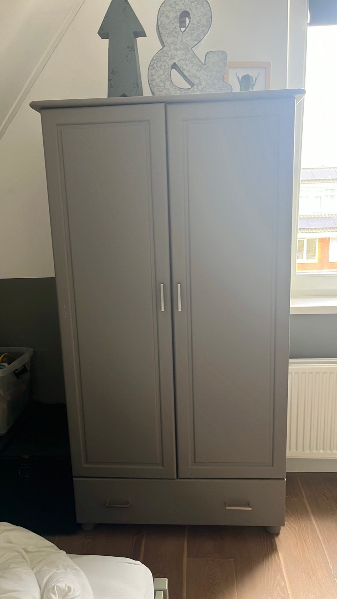 Grenen kledingkast, Ophalen, 50 tot 100 cm, 25 tot 50 cm, Met lade(s)