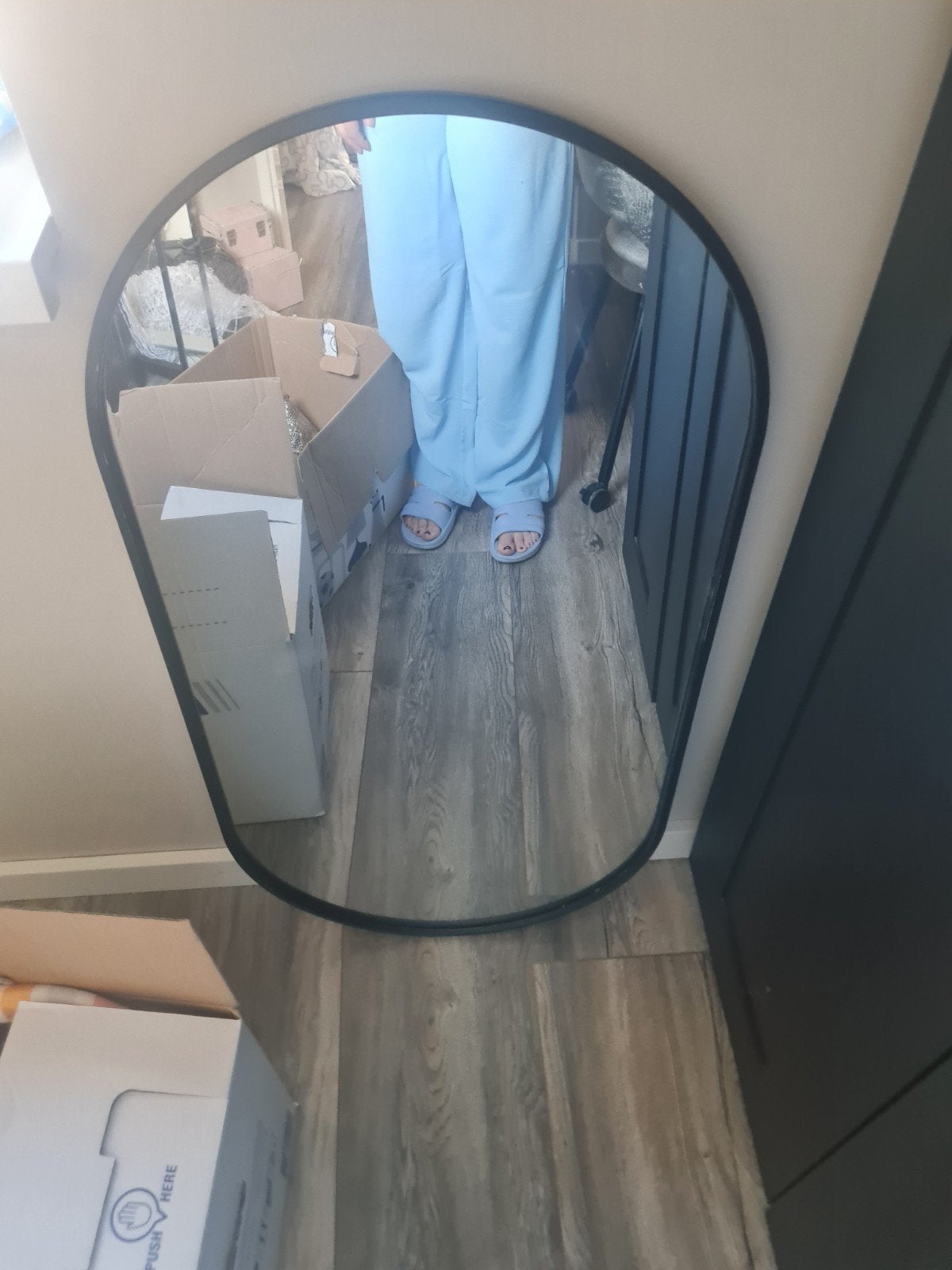 Spiegel ovaal, Huis en Inrichting, Woonaccessoires | Spiegels, Ophalen, Ovaal, Minder dan 50 cm, Minder dan 100 cm