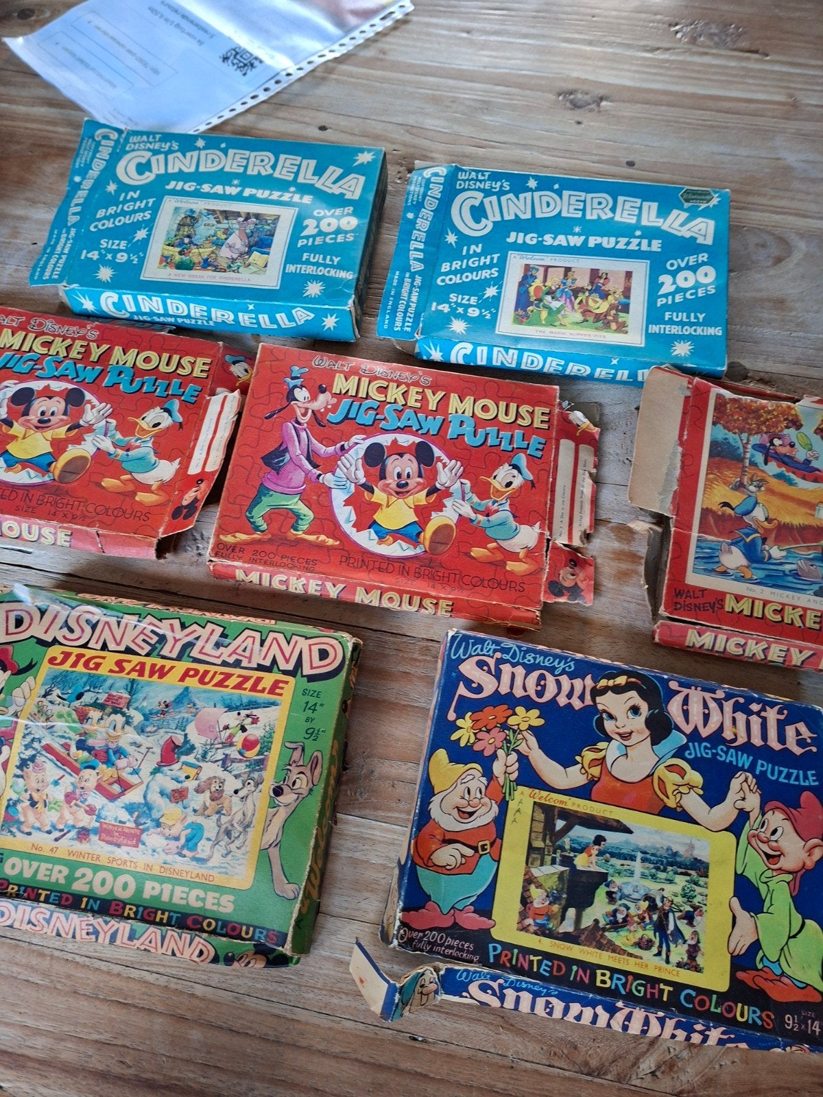 Vintage Disney Puzzels, Ophalen of Verzenden, Meer dan 50 stukjes, Gebruikt, 6 jaar of ouder
