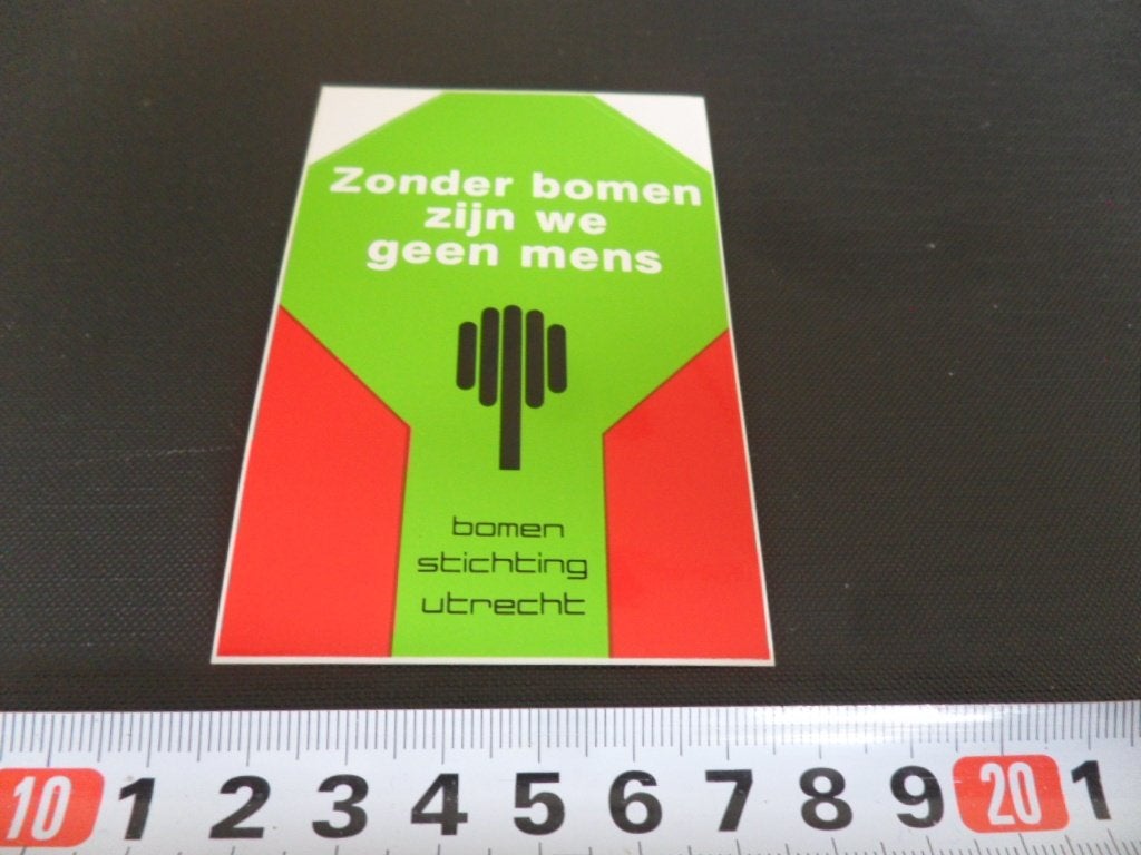 sticker utrecht bomen stichting, Verzamelen, Ophalen, Zo goed als nieuw