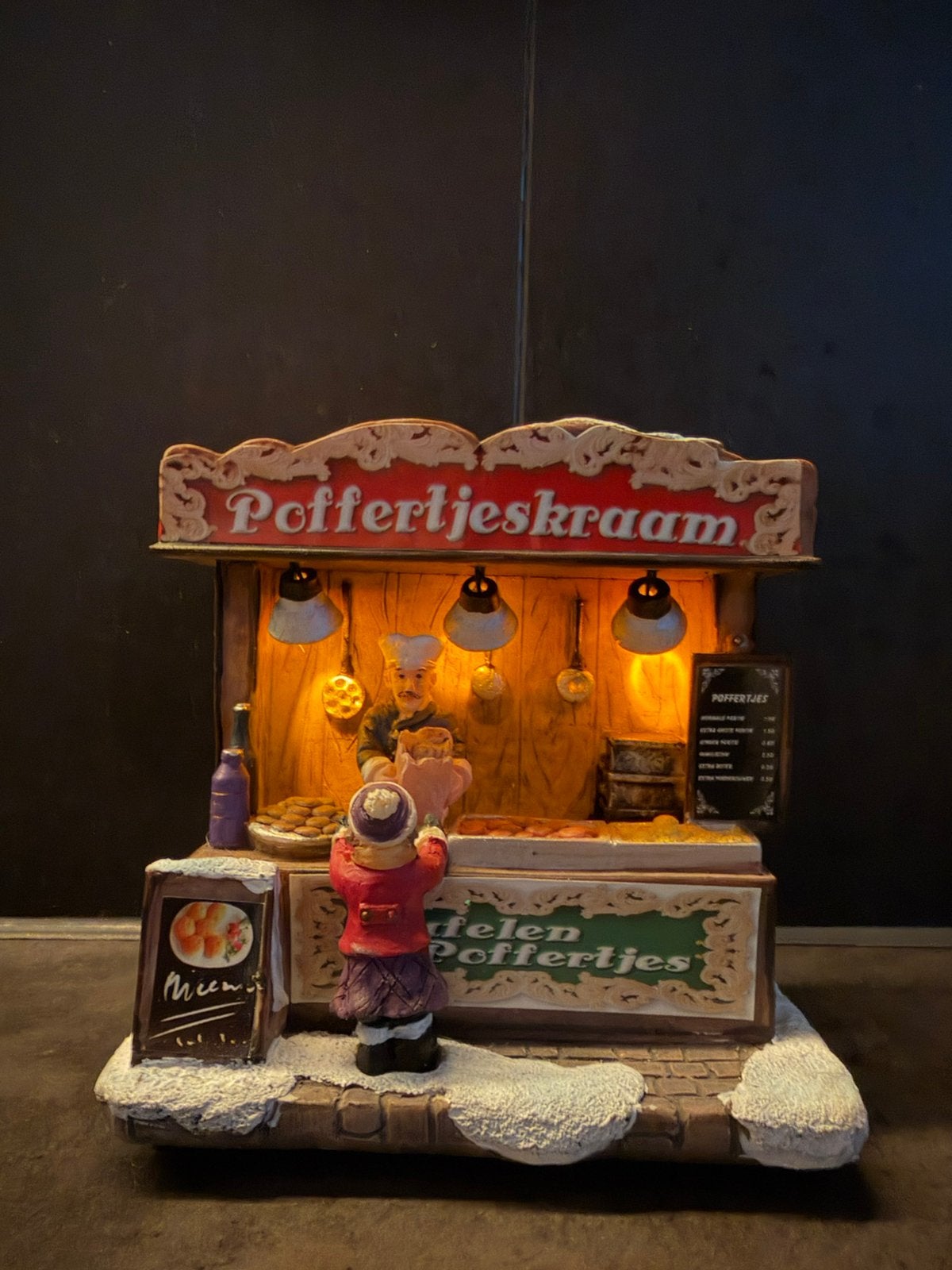 Poffertjeskraam kersthuisje, Ophalen of Verzenden, Zo goed als nieuw