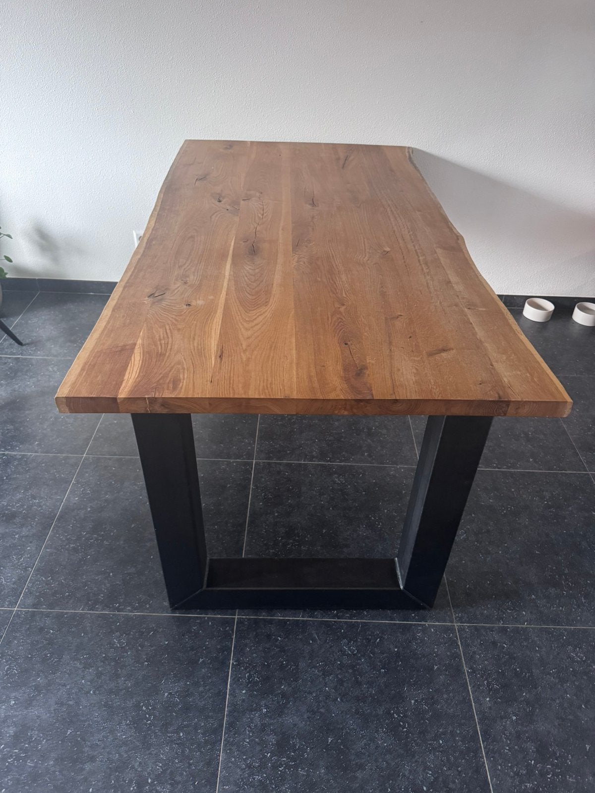 Houten tafel (boomstam vorm), Huis en Inrichting, Tafels | Eettafels, Ophalen, Gebruikt, 50 tot 100 cm, Vijf personen of meer