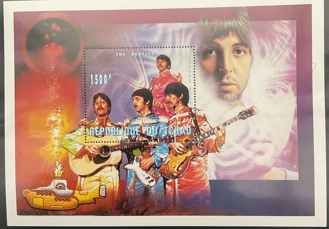 Postzegel The Beatles - Republique du Tchad, Postzegels en Munten, Verzenden, Postfris, Overige thema's