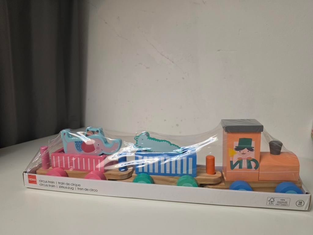 Houten HEMA Circustrein met Dieren, Ophalen of Verzenden