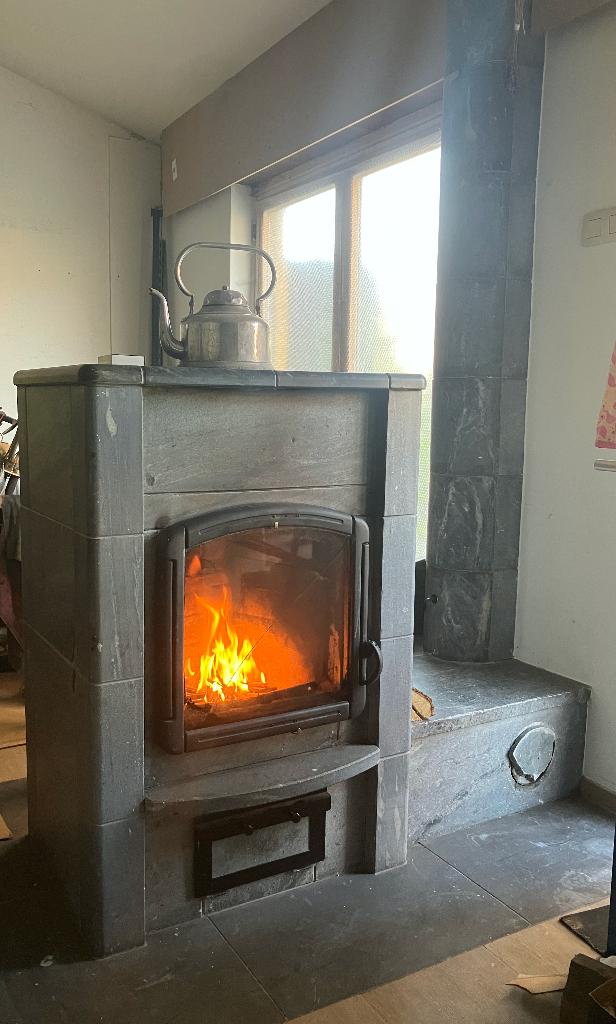 Finse speksteen kachel NunnaUuni, Huis en Inrichting, Kachels, Ophalen, Hout, Houtkachel