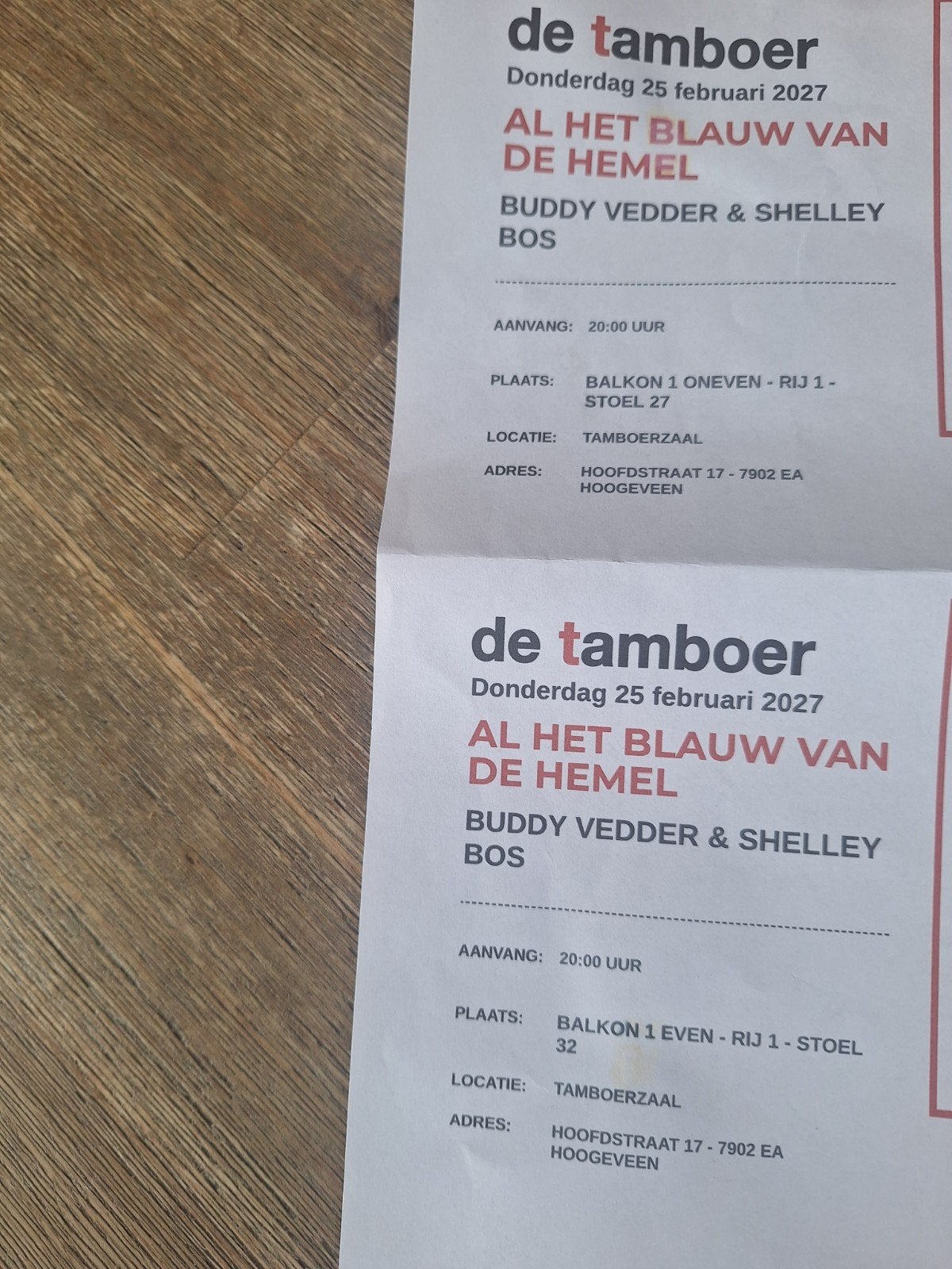 kaartjes musical