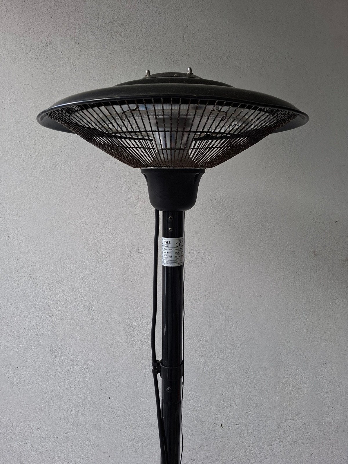 Terrasverwarmer 1,95 m - Doet het perfect, Tuin en Terras, Ophalen, Gebruikt, Elektrisch, Vloer