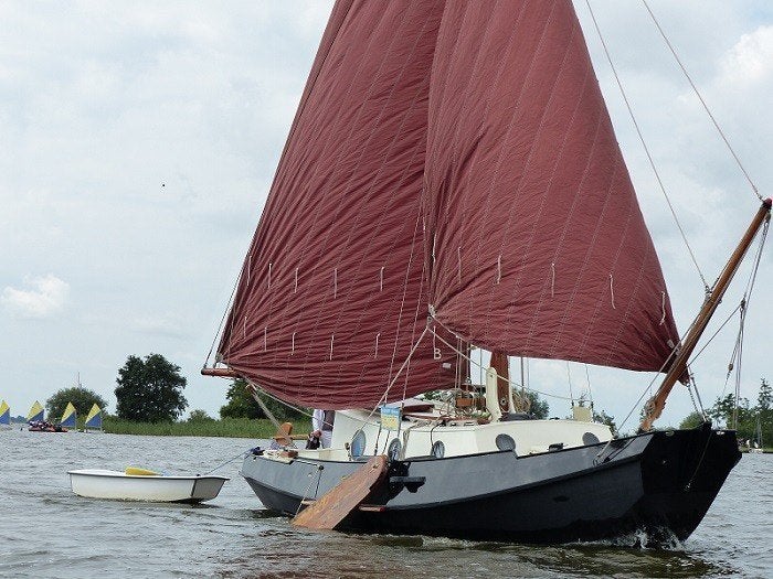 Huitema zeeschouw Zomer, Watersport en Boten, Platbodems, Ophalen, Gebruikt, Staal, Binnenboordmotor