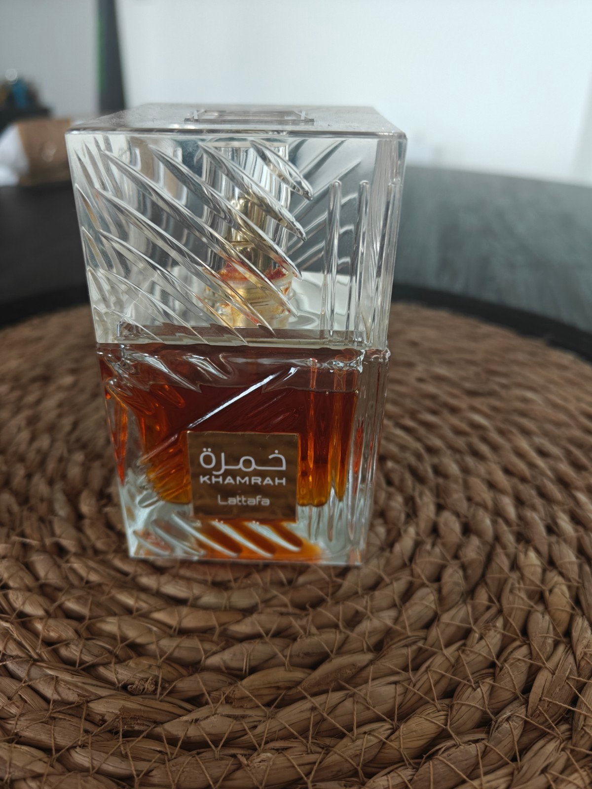 Lattafa Khamrah Eau de Parfum 100ML, Ophalen of Verzenden, Zo goed als nieuw