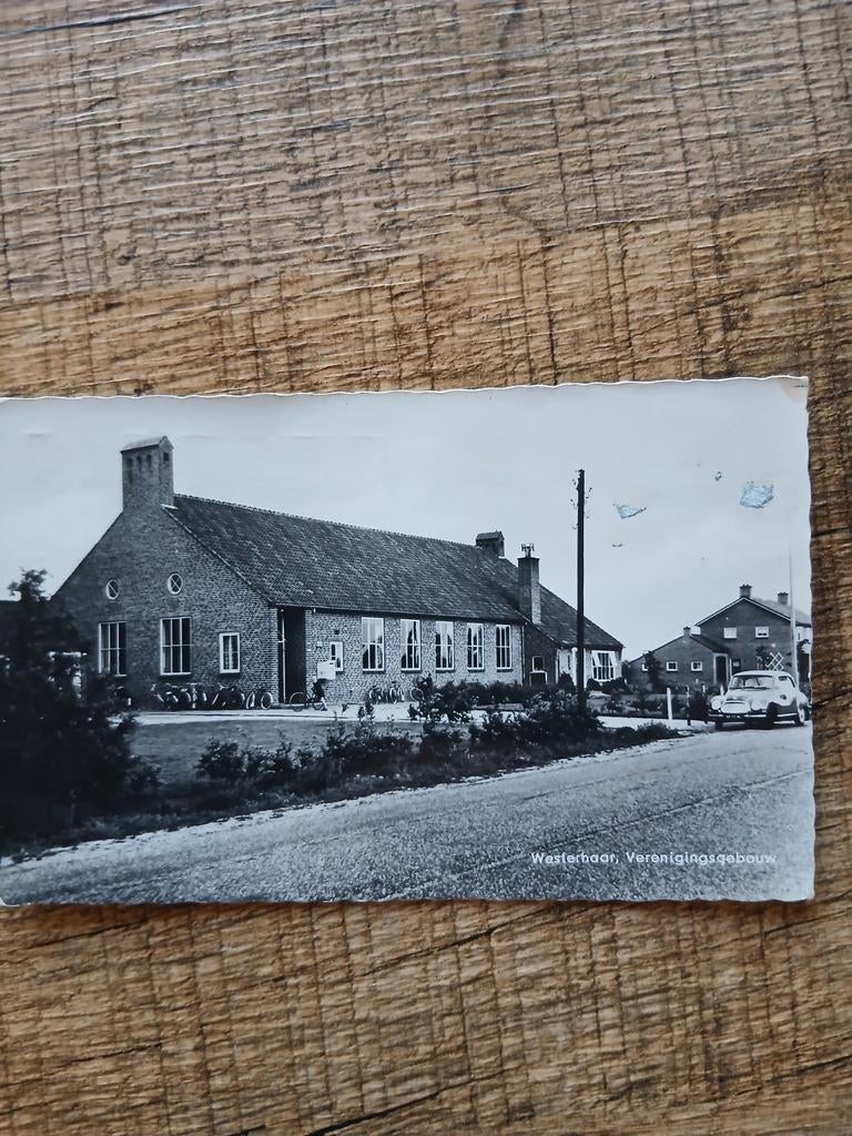 Ansichtkaart Westerhaar Verenigingsgebouw Gelopen, Ophalen of Verzenden, 1940 tot 1960, Gelopen, Overijssel
