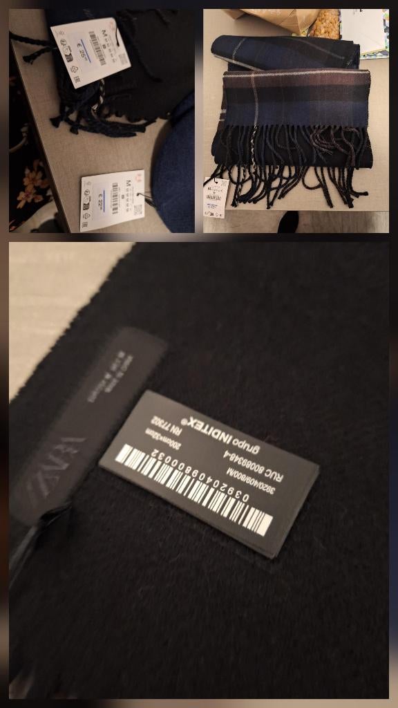 Sjaal+muts donkerblauw Zara Grupo Inditex maat m, Zara, Maat 48/50 (M), Nieuw, Ophalen of Verzenden