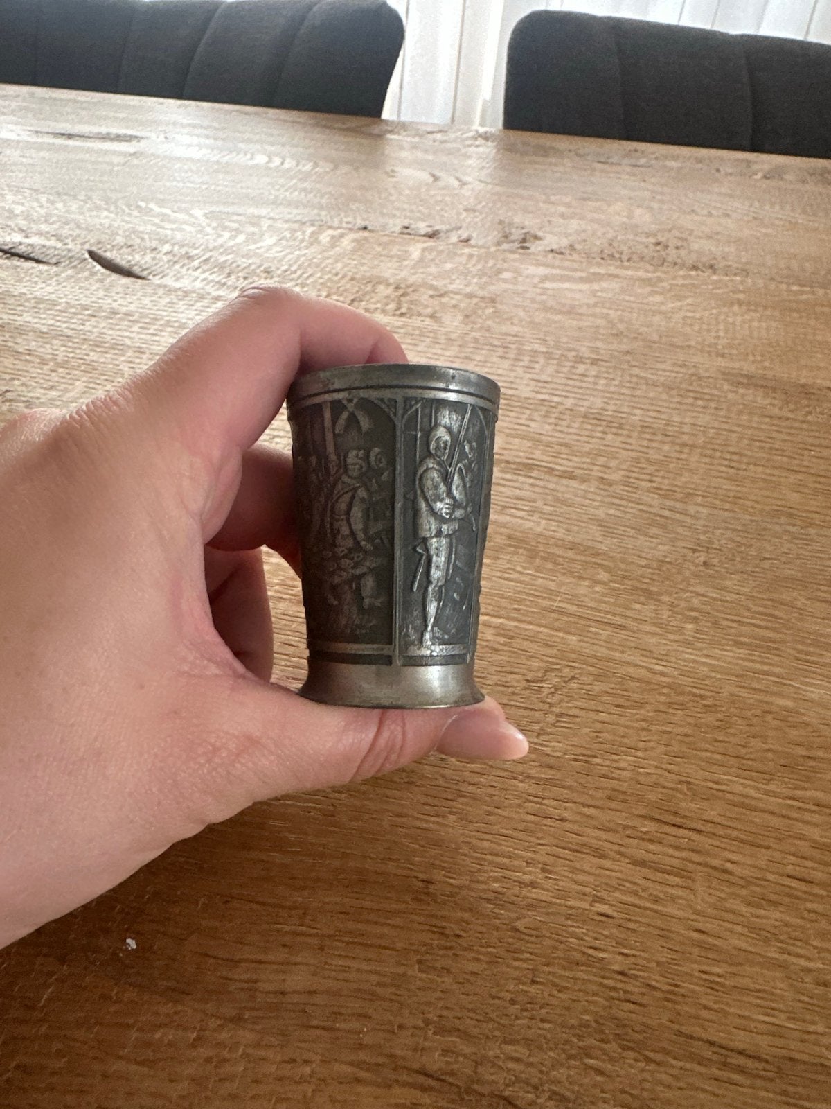 Vintage KMD Daalderop Royal Holland Pewter Borrelbeker, Antiek en Kunst, Ophalen of Verzenden