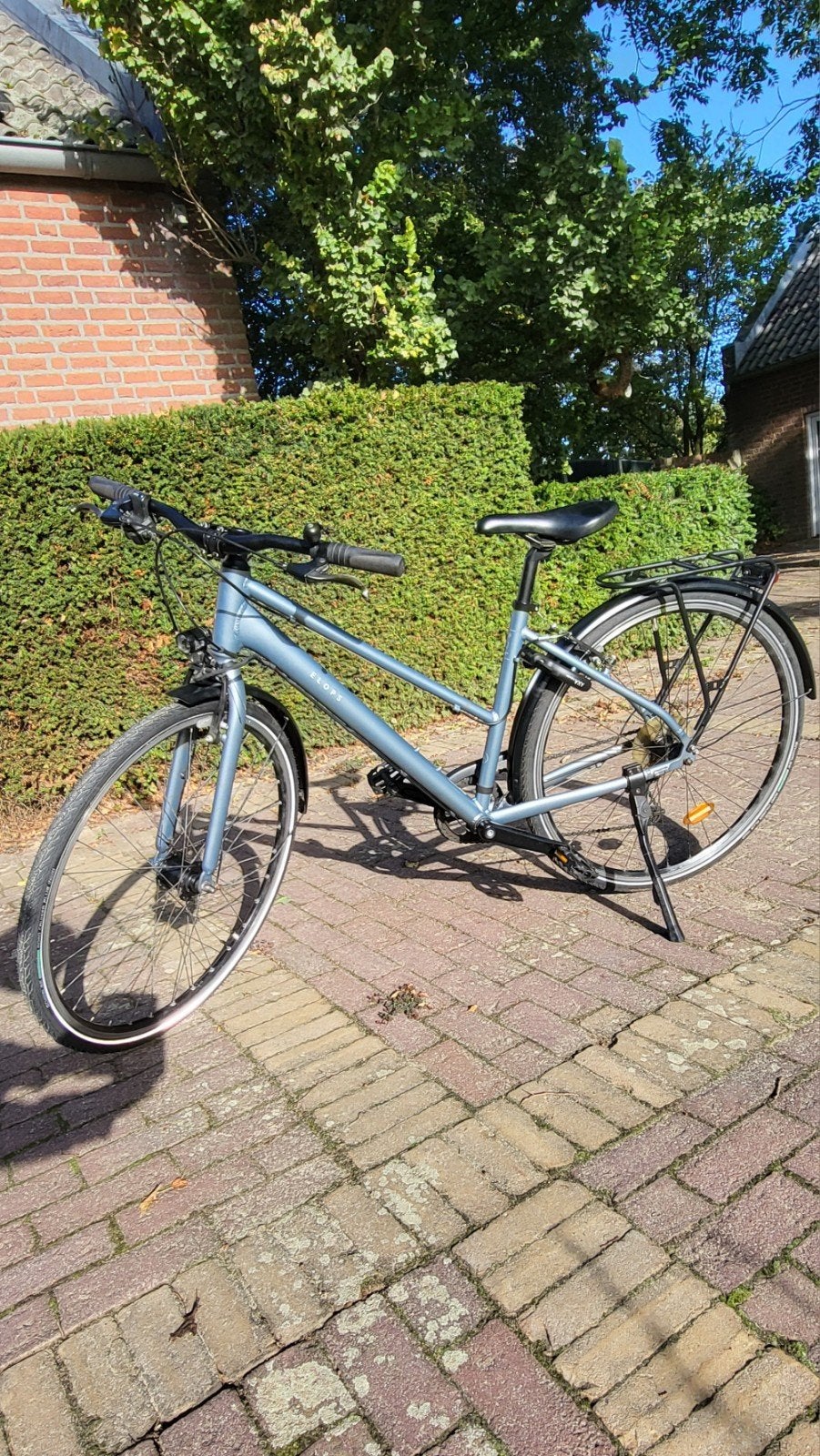 Stadsfiets Elops 500 maat S, Gebruikt, Velgrem, Decathlon, Handrem