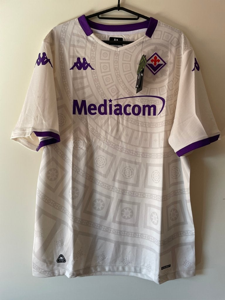 Fiorentina Kappa Voetbalshirt Maat L Nieuw 25/26 Away, Maat 52/54 (L), Kappa, Verzenden, Wit