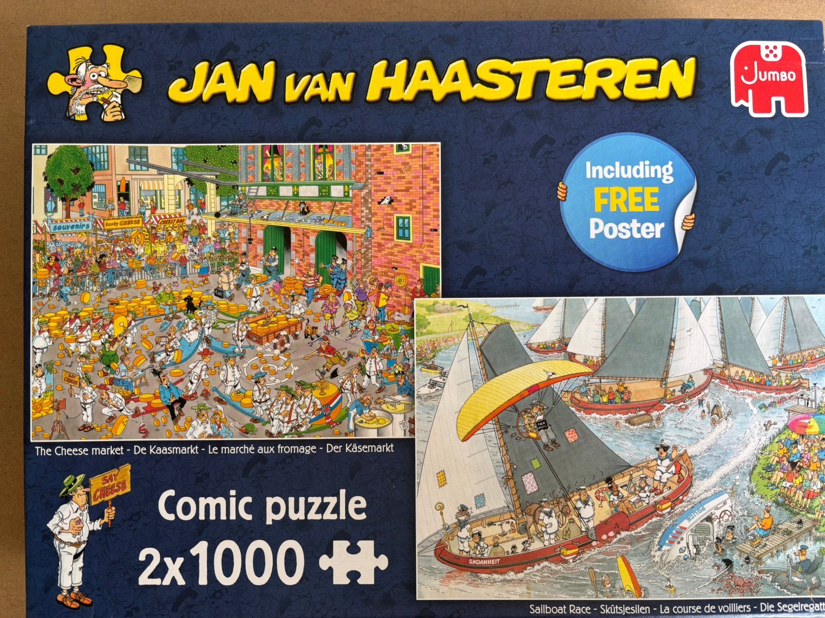 Duo doos JvH kaasmarkt en skutsjesilen, Ophalen, 500 t/m 1500 stukjes, Zo goed als nieuw