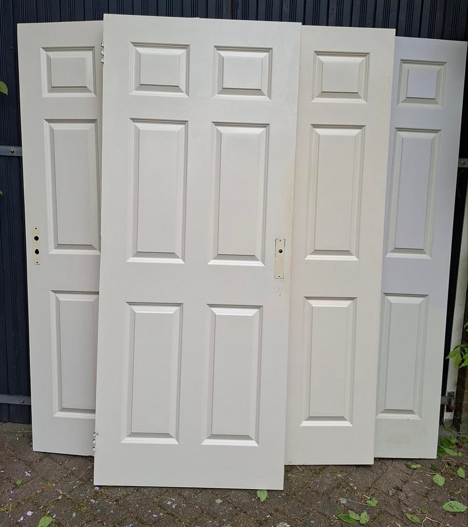3 binnendeuren, stomp, Doe-het-zelf en Verbouw, Deuren en Horren, Ophalen, Gebruikt, 80 tot 100 cm, Binnendeur