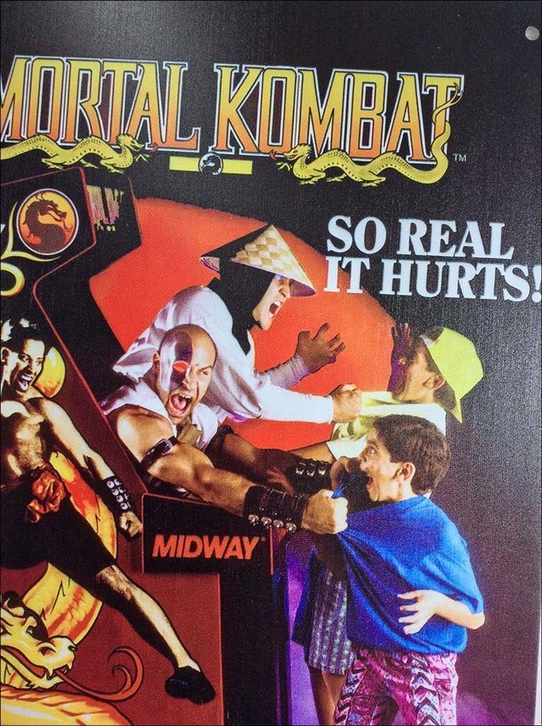 MORTAL KOMBAT METALEN Wandbord retro arcade poster, Spelcomputers en Games, Games | Overige, Vechten, 1 speler, Nieuw, Ophalen of Verzenden