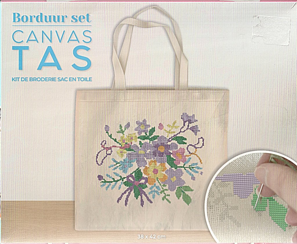 Borduurset Canvas tyas, Ophalen of Verzenden, Nieuw, Handborduren, Borduurpakket
