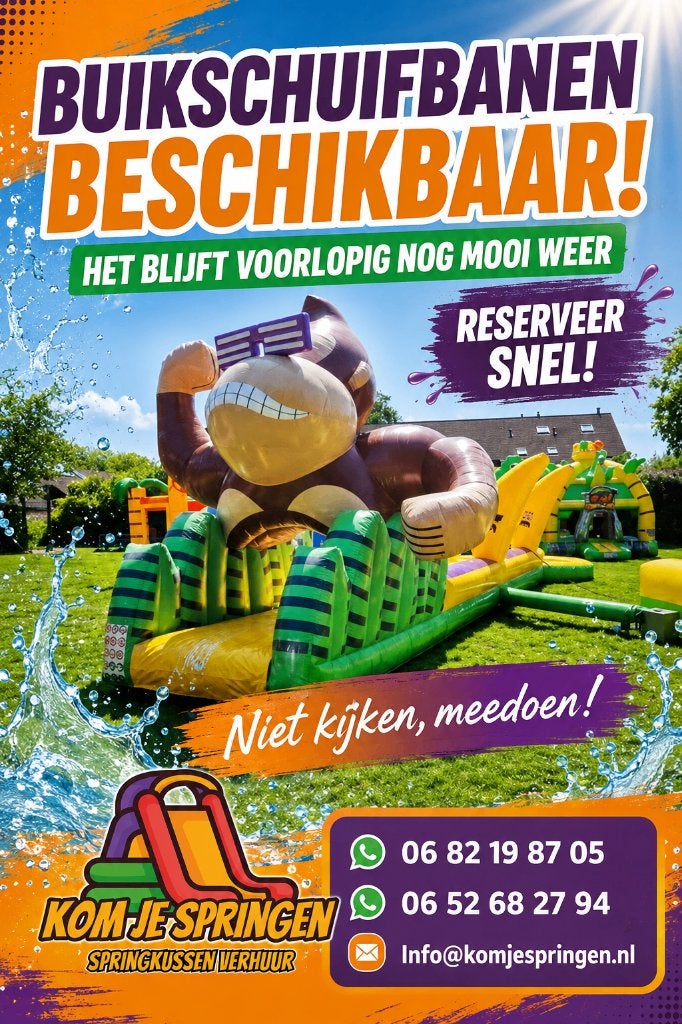 buikschuifbaan huren, Ophalen, Overige
