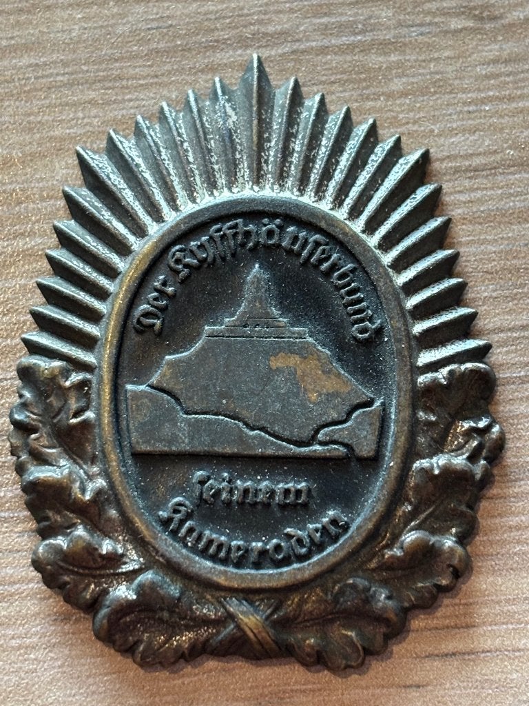 Origineel WOII Duits Petinsigne Kyffhäuserbund, Verzamelen, Verzenden, Landmacht, Duitsland, Embleem of Badge