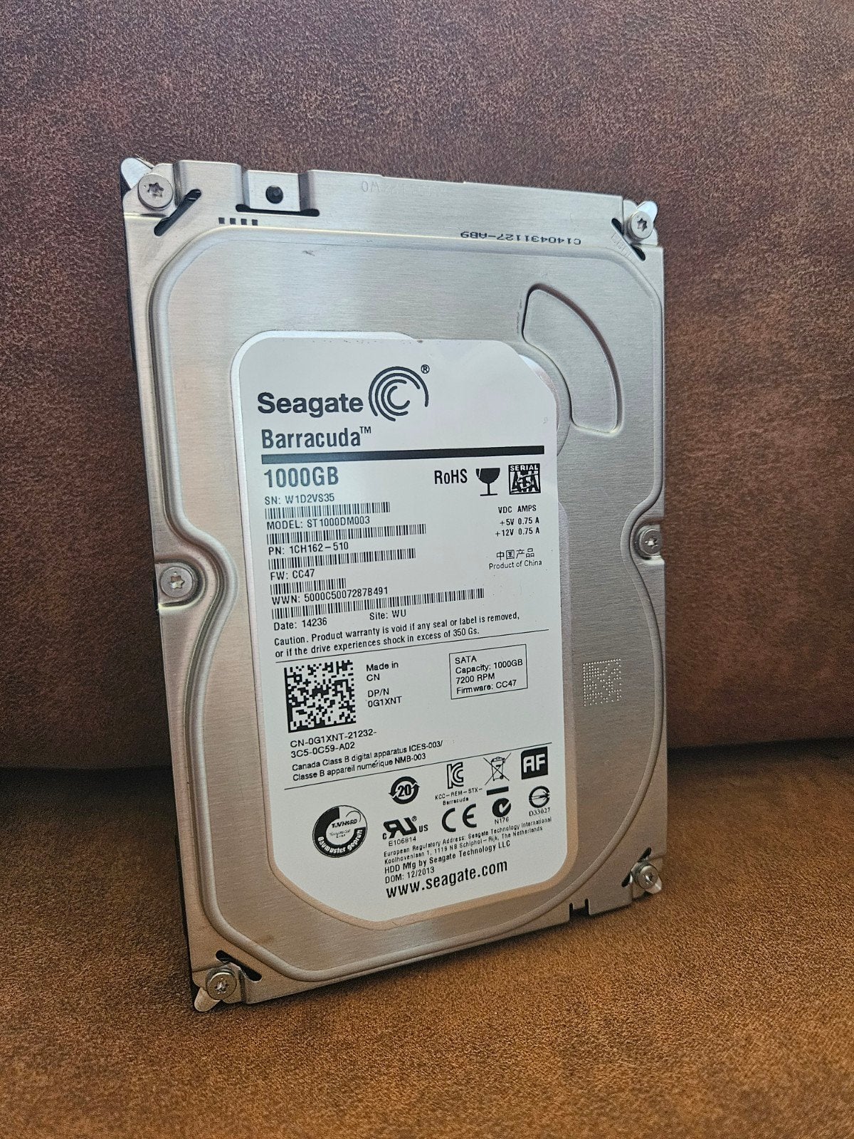 Seagate Barracuda 1TB HDD - SATA 7200 RPM, Computers en Software, Harde schijven, Intern, Gebruikt, Server, Ophalen of Verzenden