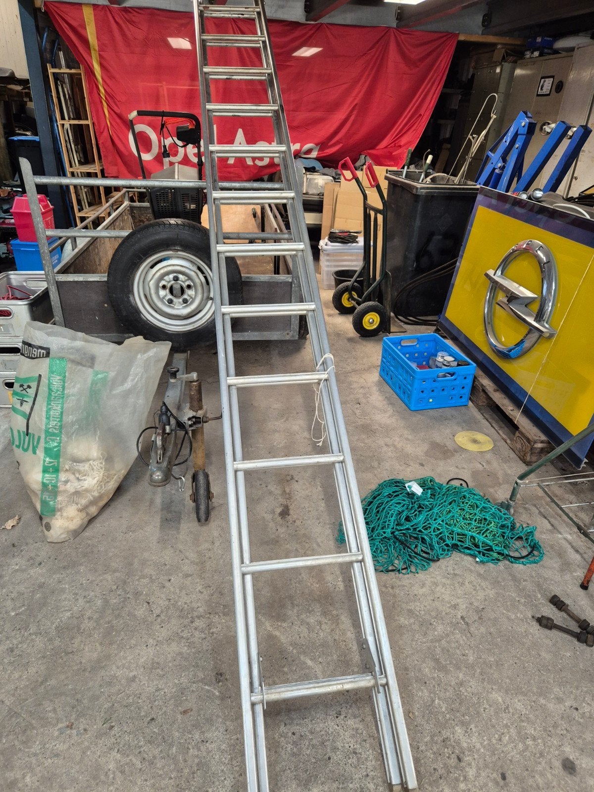 Degelijke tweedelige ladder - 4 tot 6 meter, Ophalen, Gebruikt, 4 meter of meer