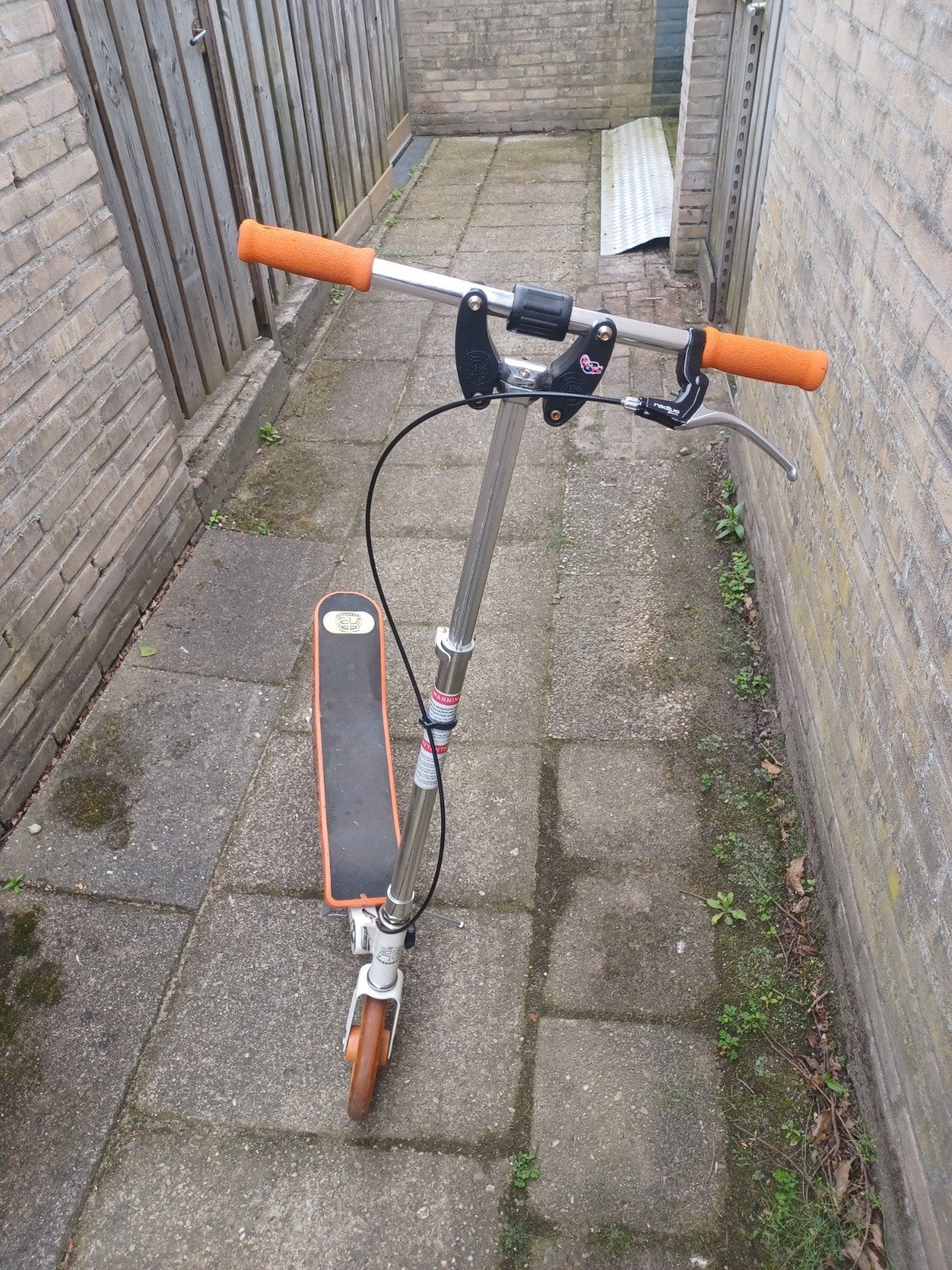 Spacescooter Rockboard Scooter - Gebruikte Step met Oranje, Ophalen, Gebruikt, Gewone step, Rockboard