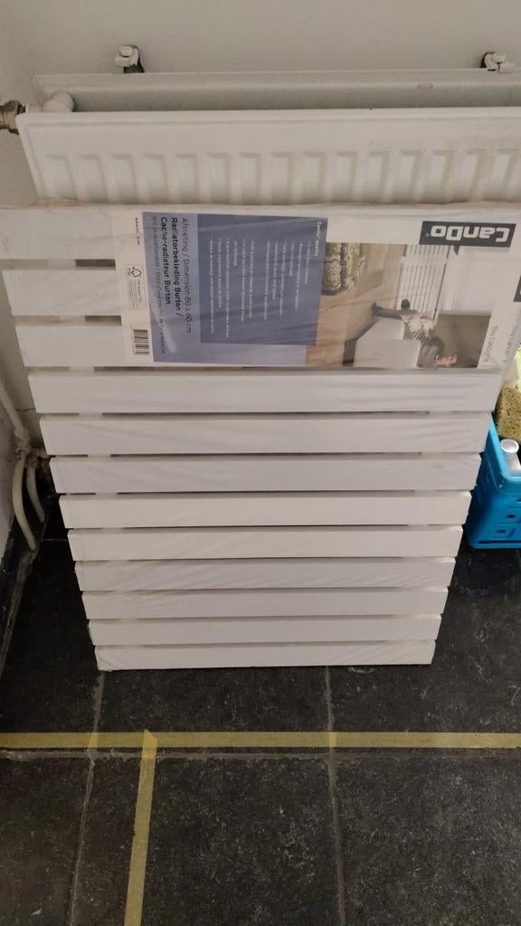 Cando radiatorbekleding Burton 80x60 cm wit voorbehandeld, 30 tot 80 cm, Radiator, Nieuw, Ophalen of Verzenden