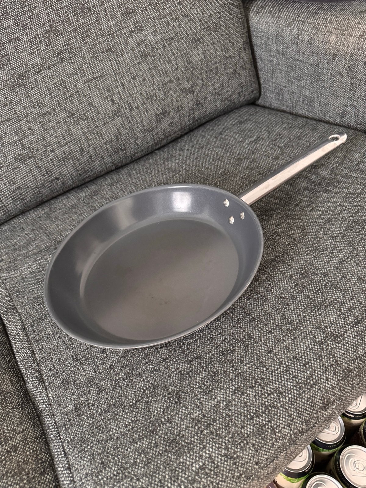 IKEA 365+ RVS Koekenpan met antiaanbaklaag, 28 cm, Huis en Inrichting, Keuken | Potten en Pannen, Ophalen, Koekenpan, Gebruikt