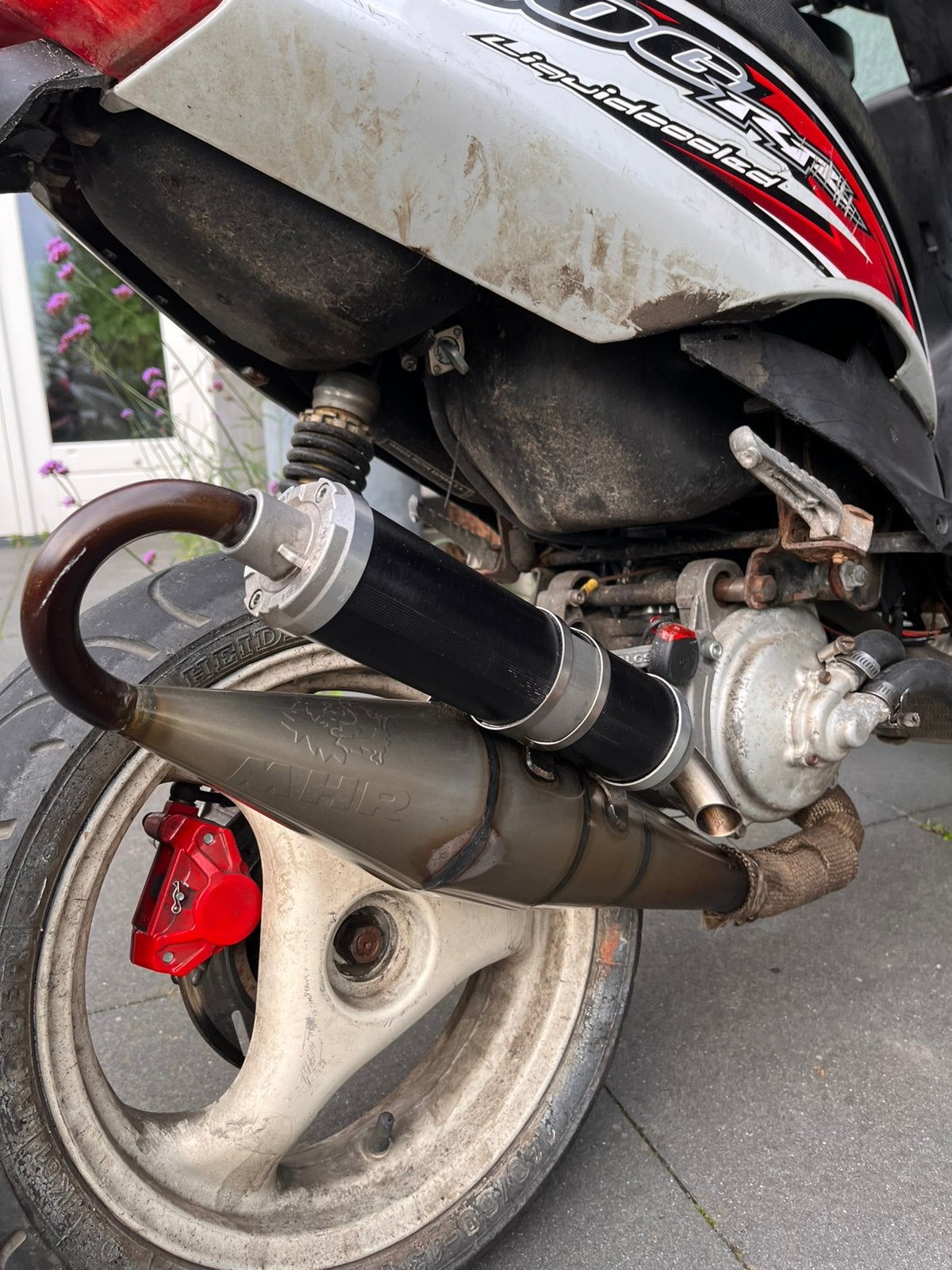 Malossi MHR High End 70cc Uitlaat Minarelli Horizontaal, Fietsen en Brommers, Ophalen of Verzenden, Zo goed als nieuw, Uitlaat