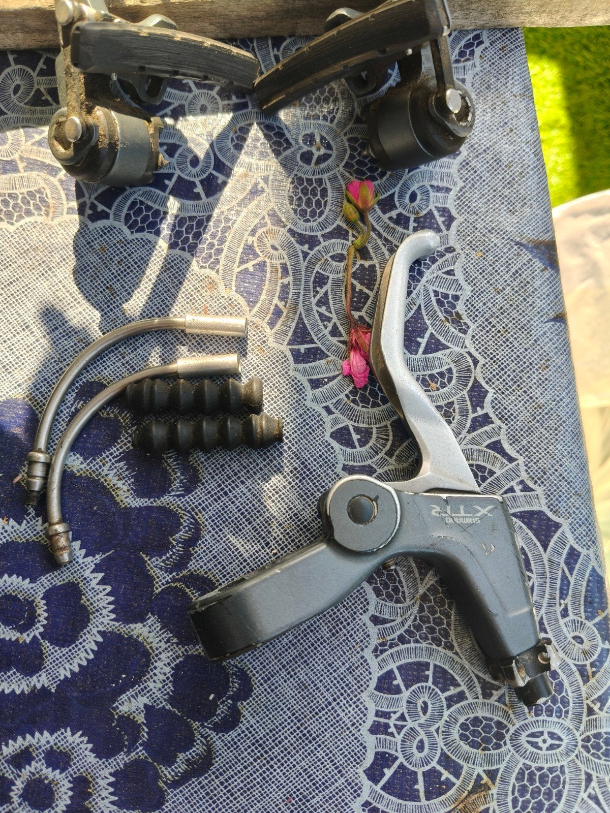 Shimano XTR M960 V-brakes en M950 remhendel, Fietsen en Brommers, Remmen, Gebruikt, Verzenden, Mountainbike