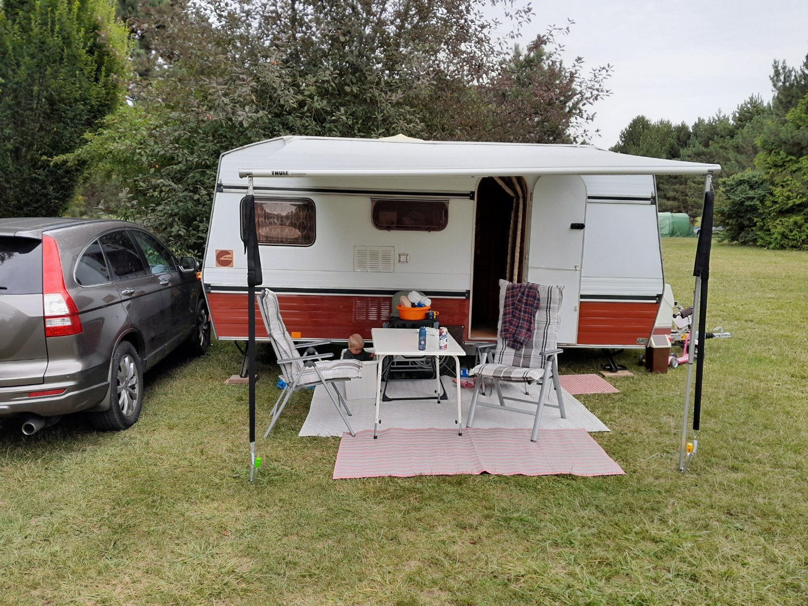 Bürstner Flipper De Luxe 1978 -Origineel en goed onderhouden, Caravans en Kamperen, Omvormbare zithoek, Treinzit, 750 - 1000 kg