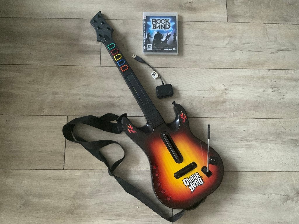 Playstation 3 Les Paul Red Octane Guitar hero Gitaar PS3, Spelcomputers en Games, Muziek, 1 speler, Ophalen of Verzenden, Zo goed als nieuw