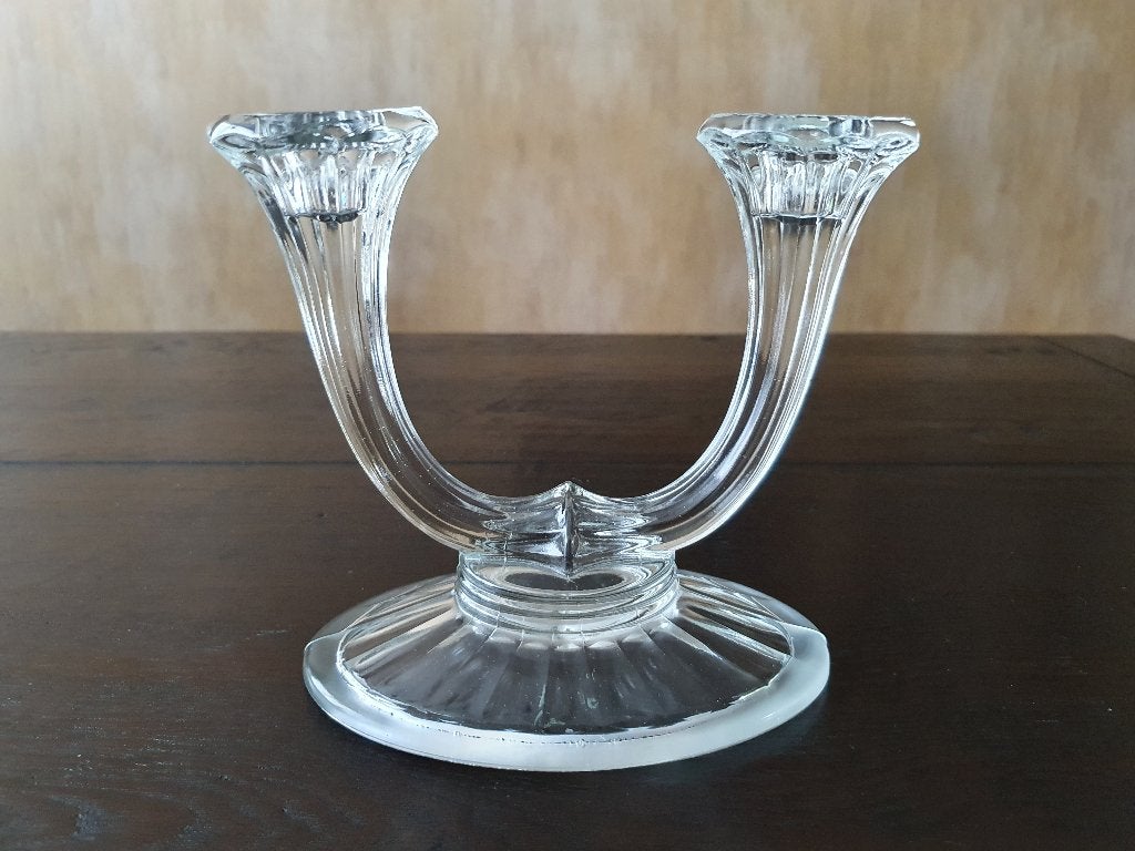 Kaarsenstandaard, Ophalen of Verzenden, Gebruikt, Glas