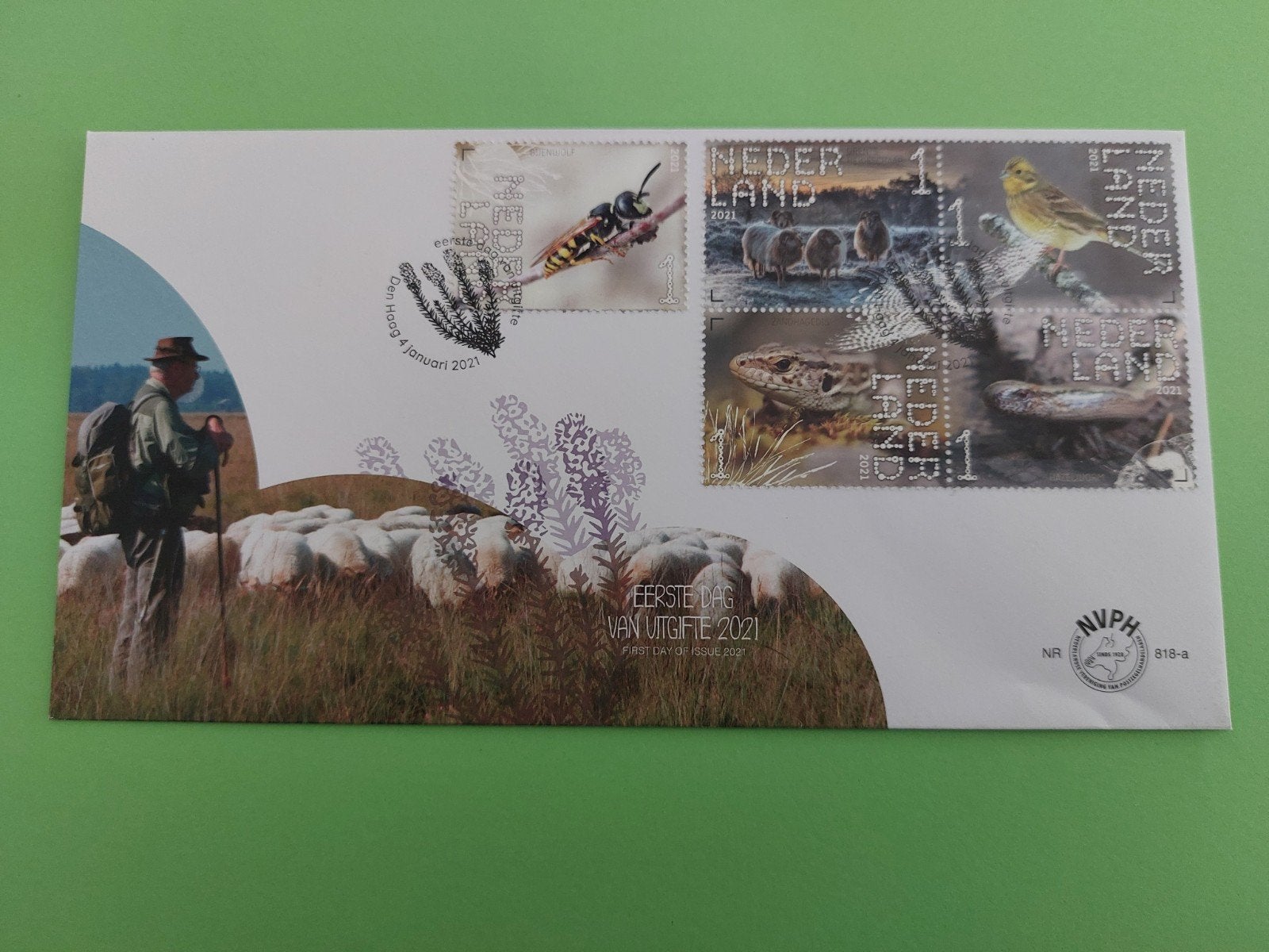 2021 Nederland Fdc 818a en 818b, Verzenden, Nederland