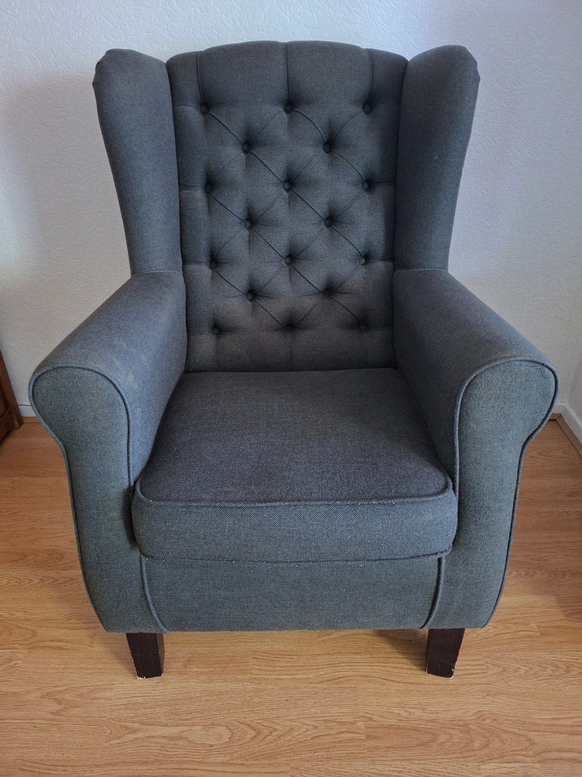 Mooie comfortabele stoel met lange rugleuning, Huis en Inrichting, Fauteuils, Ophalen, Gebruikt, 75 tot 100 cm, 75 tot 100 cm